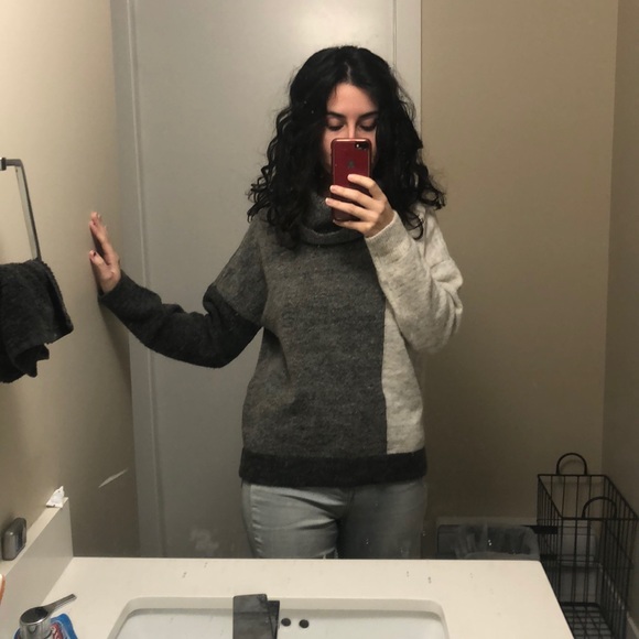 Fluffy comfy winter cowlneck knit pullover woolen - Picture 6 of 6